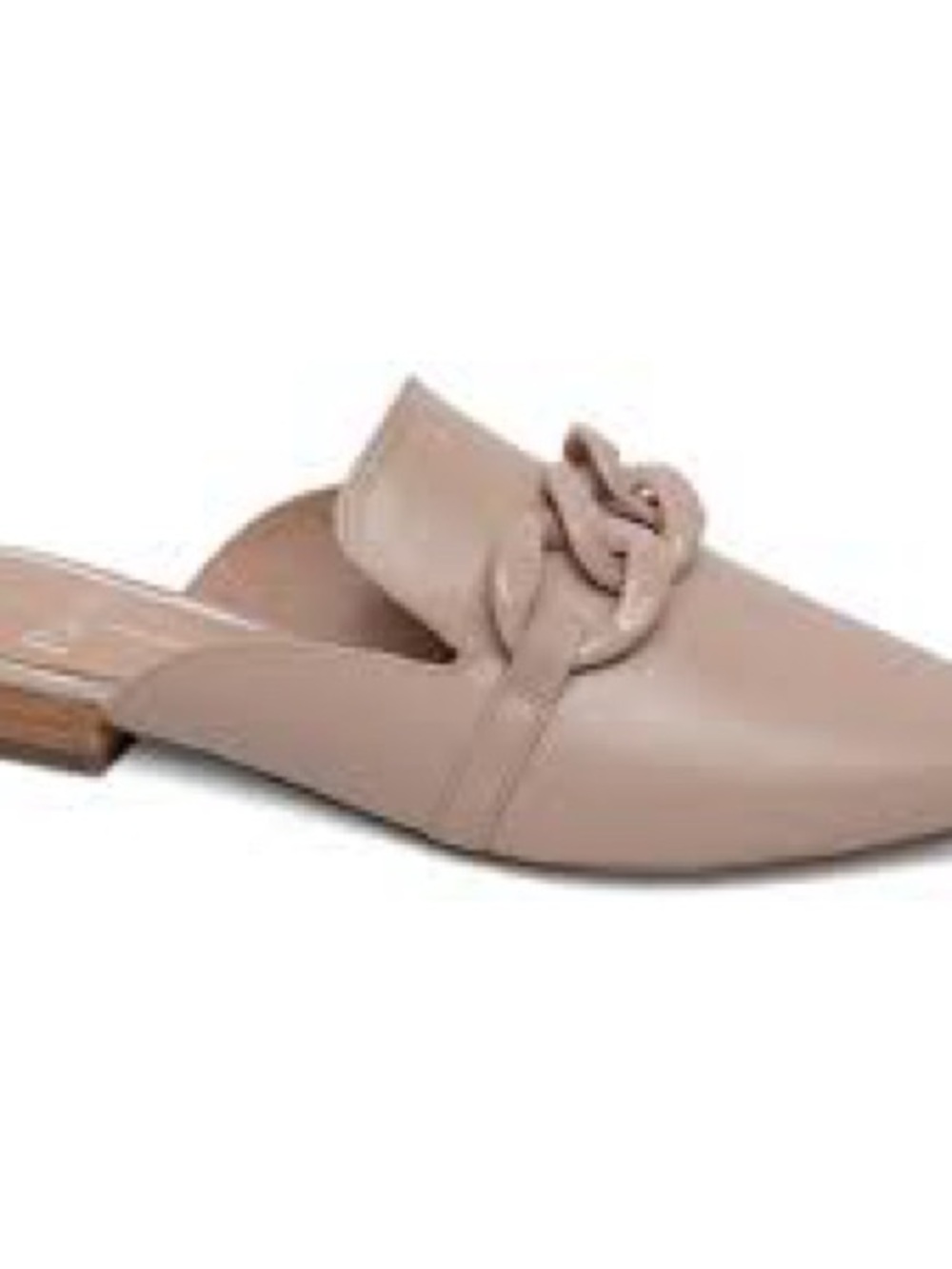 Linea Paolo Adora Mule Flat Nude Tumbled Leather 9 - Picture 5 of 6